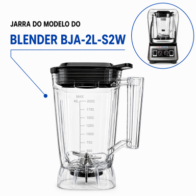 Imagem de Jarra 2 Litros Do Liquidificador Blender BJA-2L-S2W